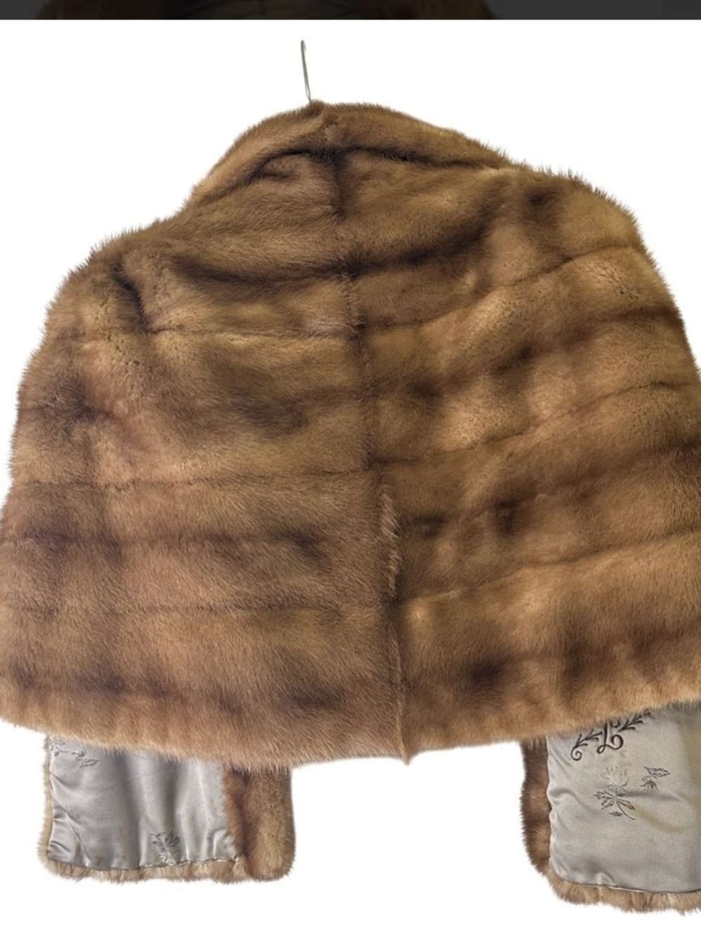 Classic Women's Mink Stole in Light Brown - Picture 5 of 5